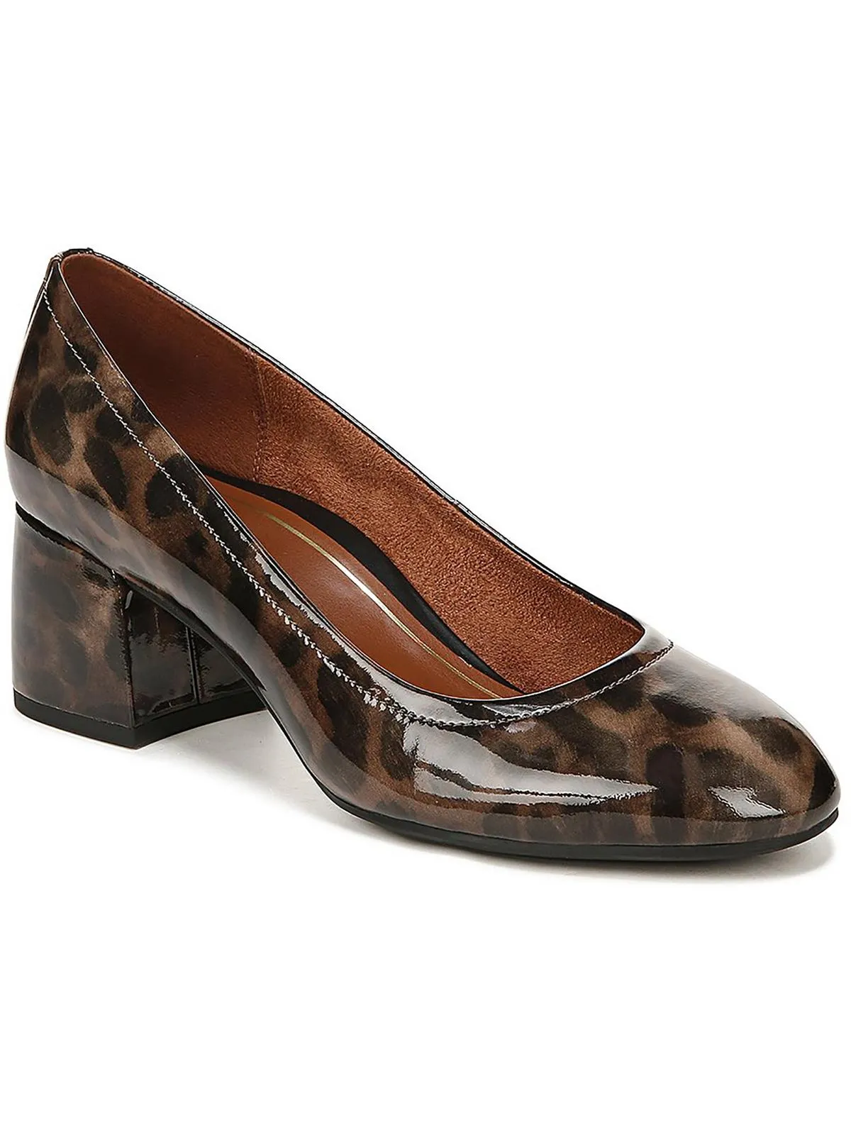 Carmel Womens Leather Slip On Pumps