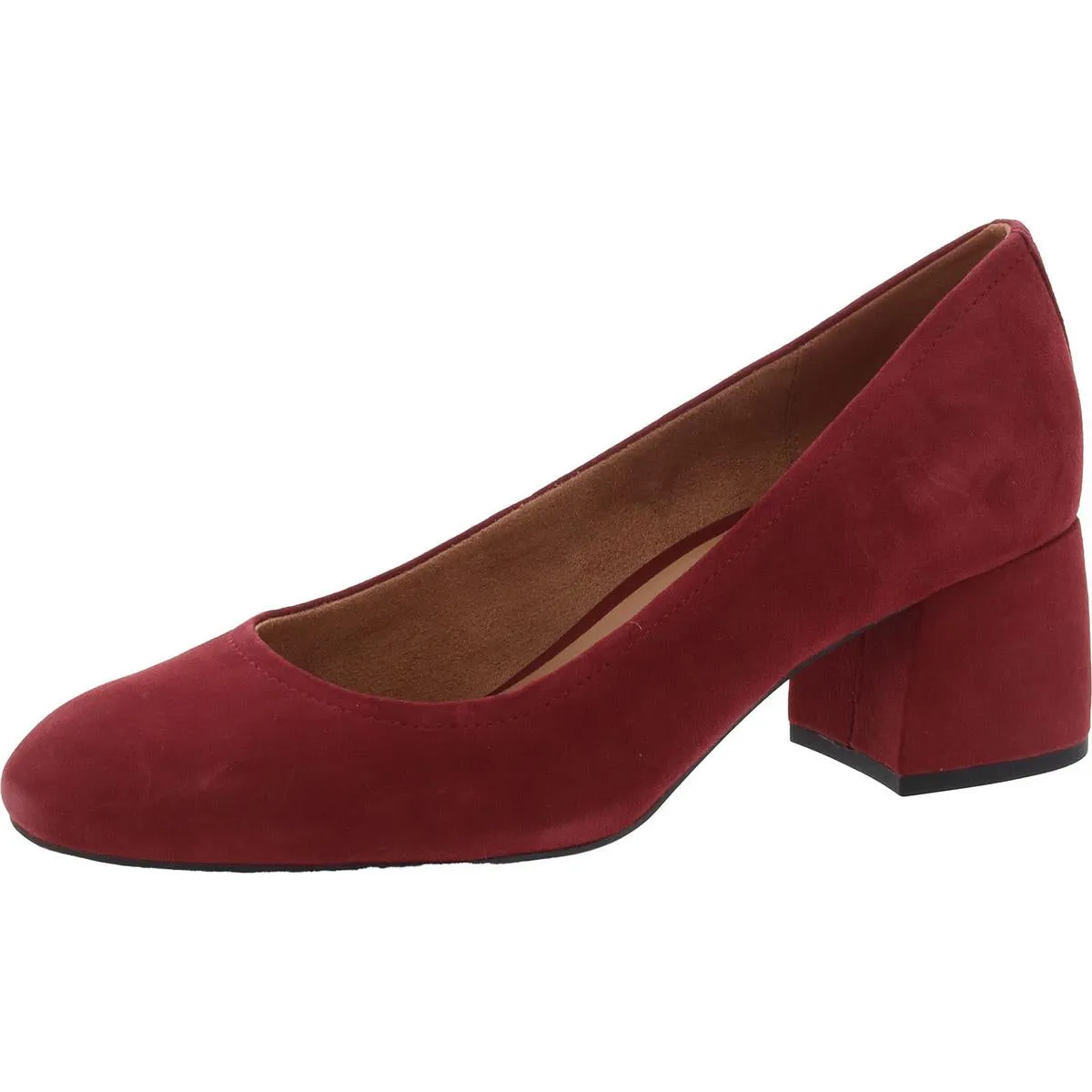 Carmel Womens Patent Leather Textured Block Heels