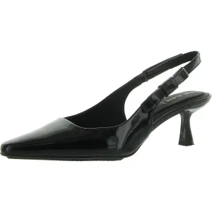 Carmel Womens Patent Padded Insole Slingback Heels