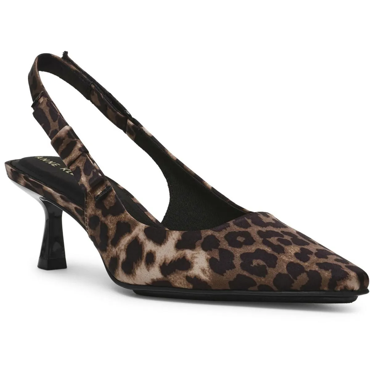 Carmel Womens Patent Padded Insole Slingback Heels