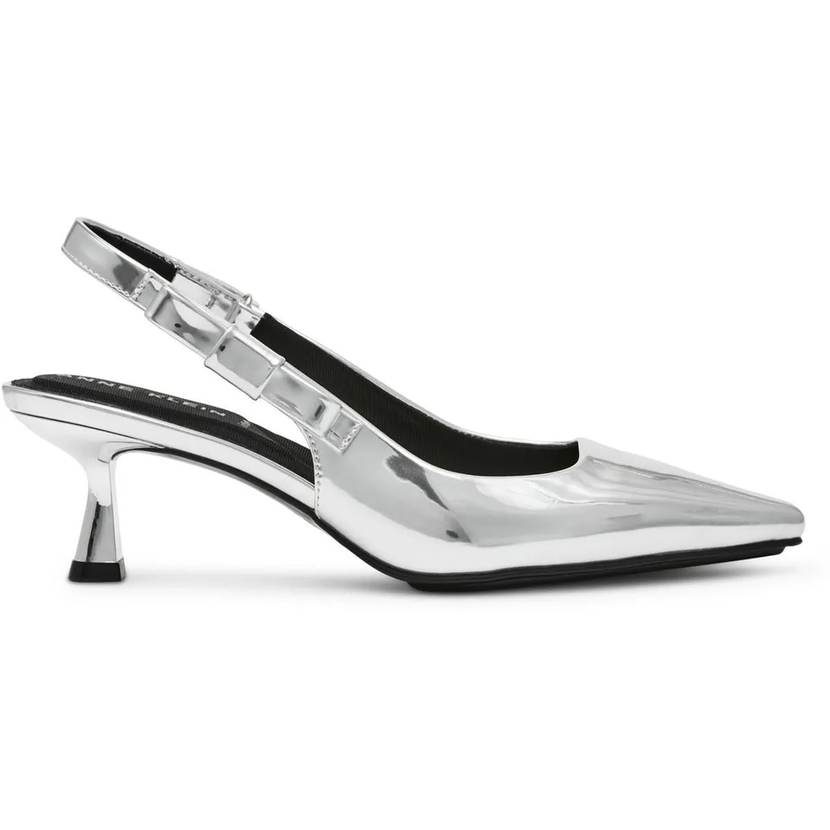 Carmel Womens Patent Padded Insole Slingback Heels
