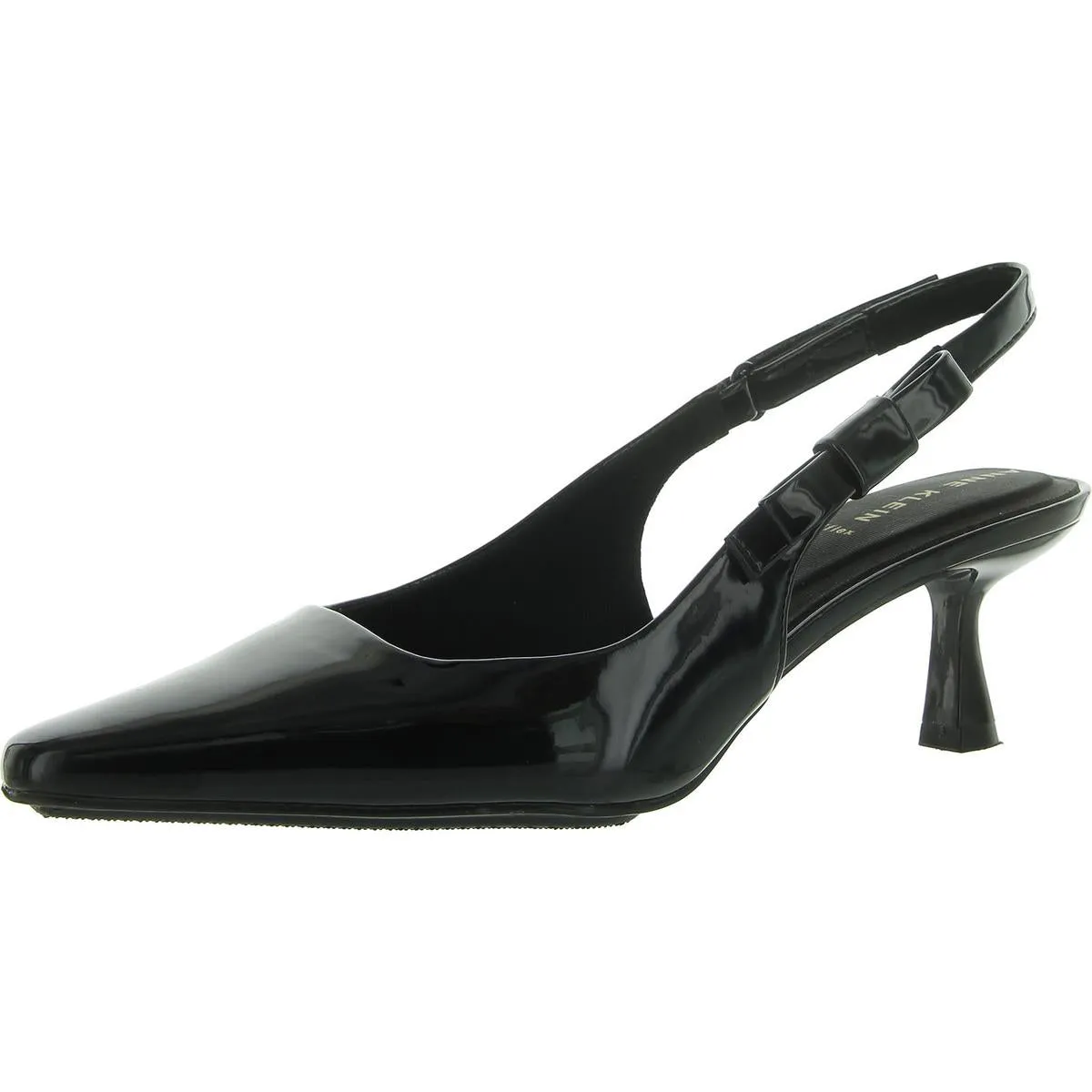 Carmel Womens Patent Padded Insole Slingback Heels