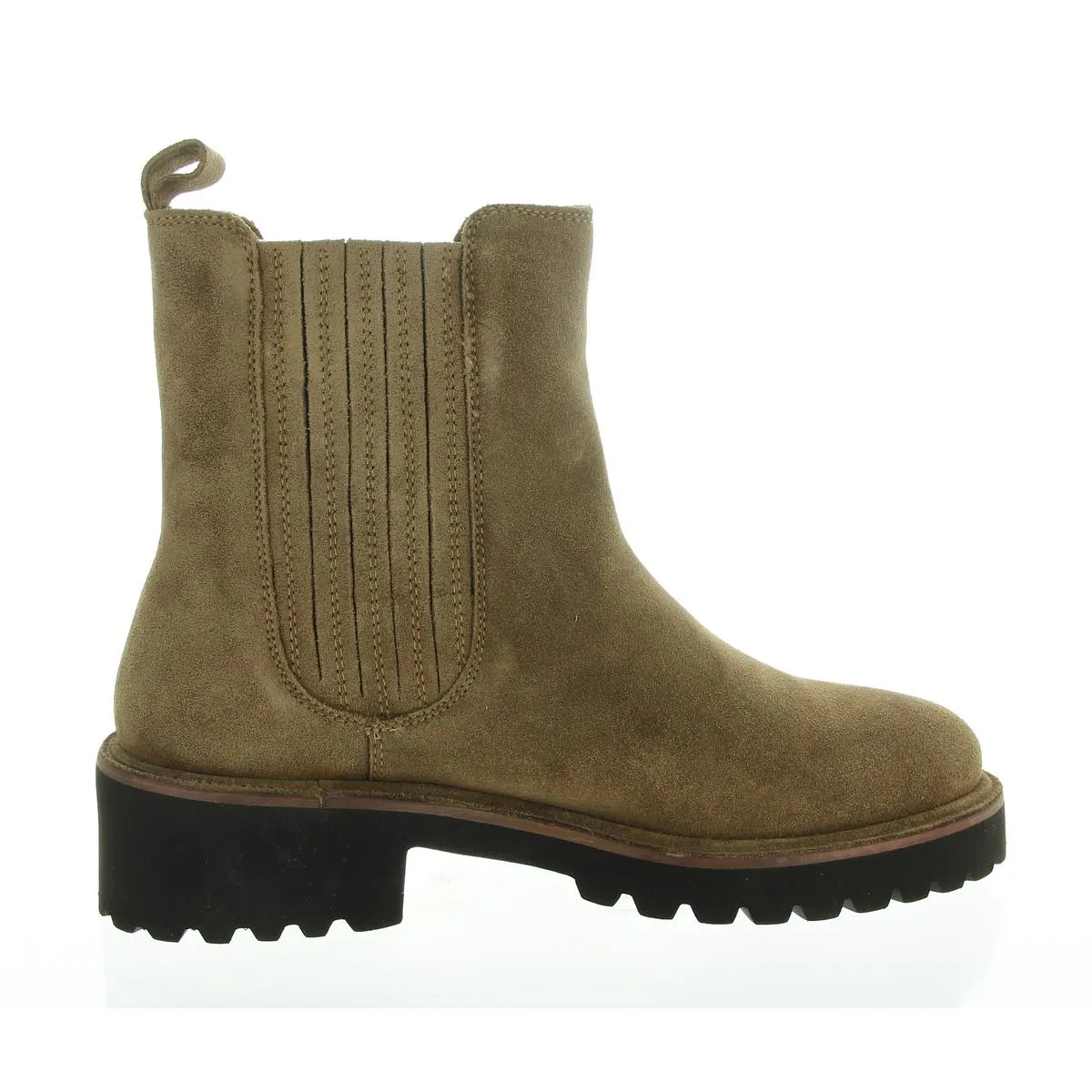 CASHEW Womens Suede Round toe Ankle Boots