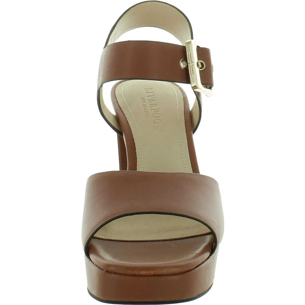 Celebrity Womens Leather Cushioned Footbed Pumps