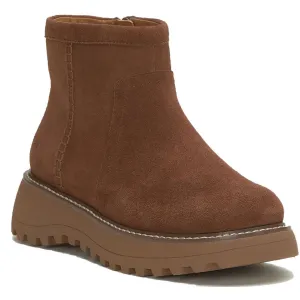 Chameli Womens Suede Ankle Booties
