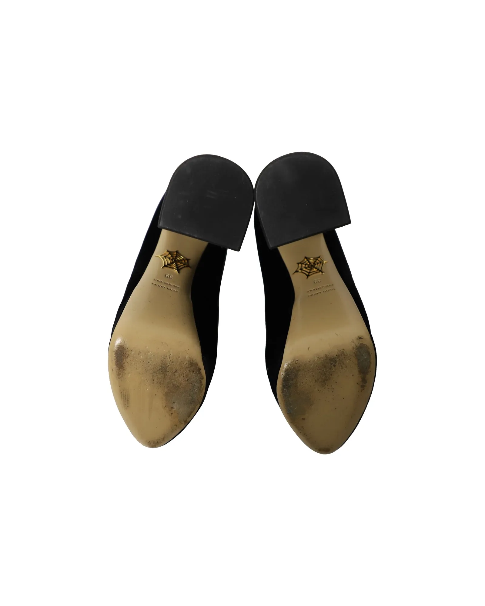 Charlotte Olympia Platform Pumps in Black Velvet