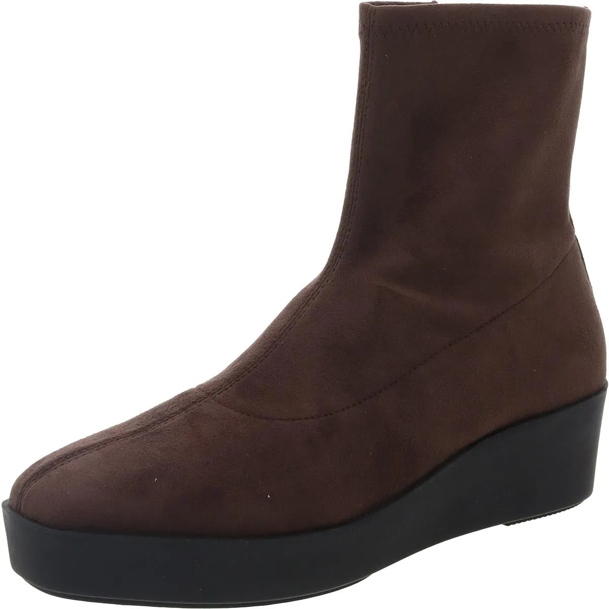 Chiara Womens Ankle Faux Leather Mid-Calf Boots