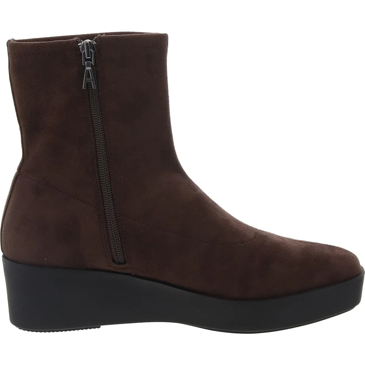 Chiara Womens Ankle Faux Leather Mid-Calf Boots