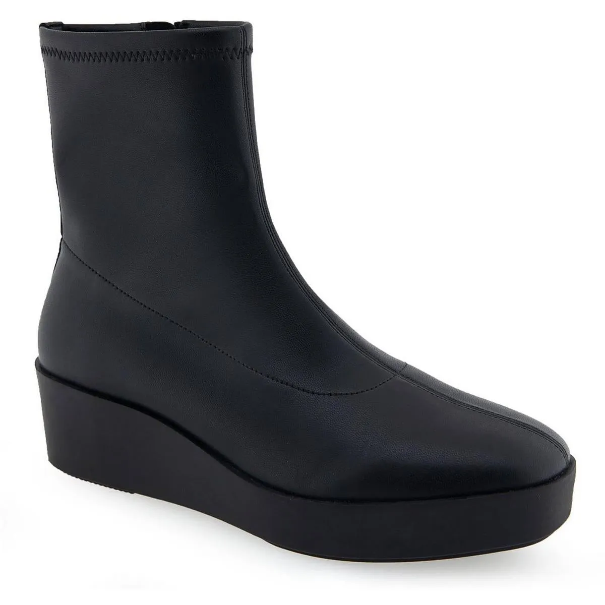 Chiara Womens Ankle Faux Leather Mid-Calf Boots