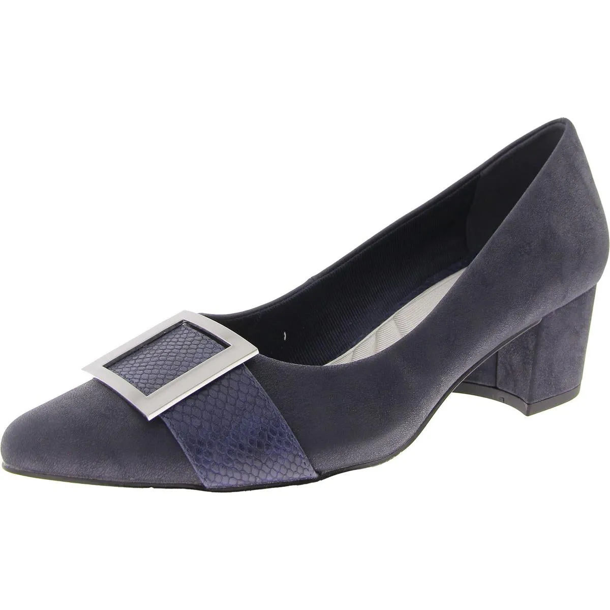 Cider Womens Faux Leather Pointed Toe Pumps
