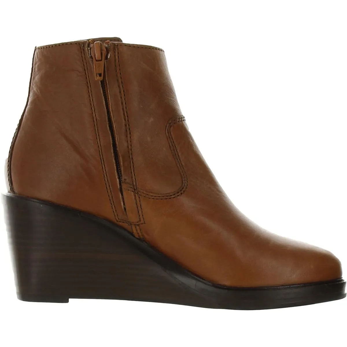Clarkdale 2 Zip Womens Leather Side ipper Wedge Boots