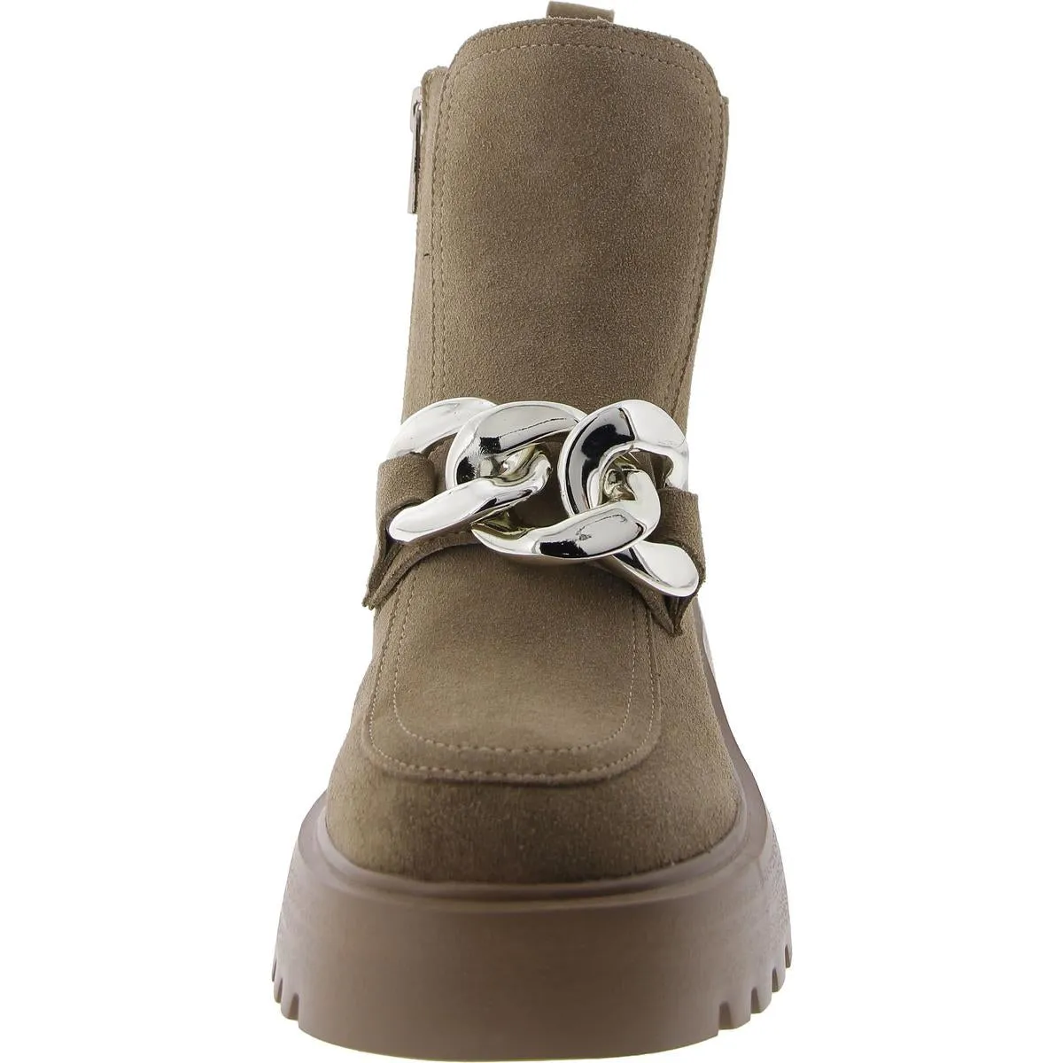 Cleo Womens Leather Platforms Ankle Boots