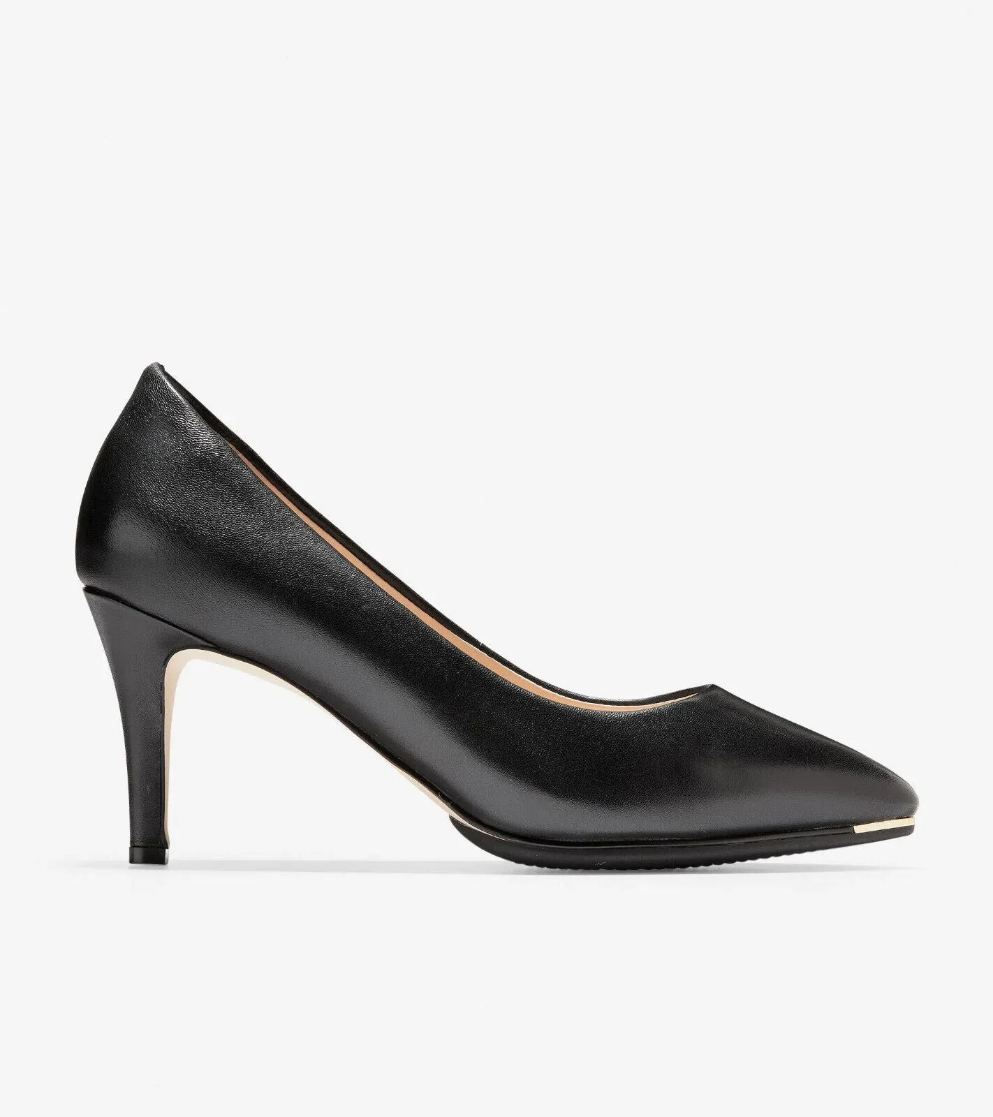 Cole Haan Grand Ambition Pump Women's US 9.5 Black Leather Stiletto Heel ZPO1323