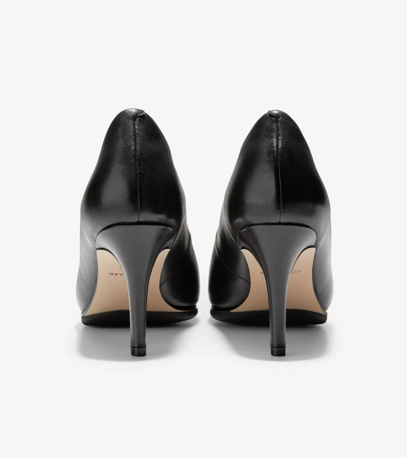 Cole Haan Grand Ambition Pump Women's US 9.5 Black Leather Stiletto Heel ZPO1324