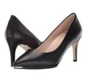 Cole Haan Grand Ambition Pump Women's US 9.5 Black Leather Stiletto Heel ZPO1324