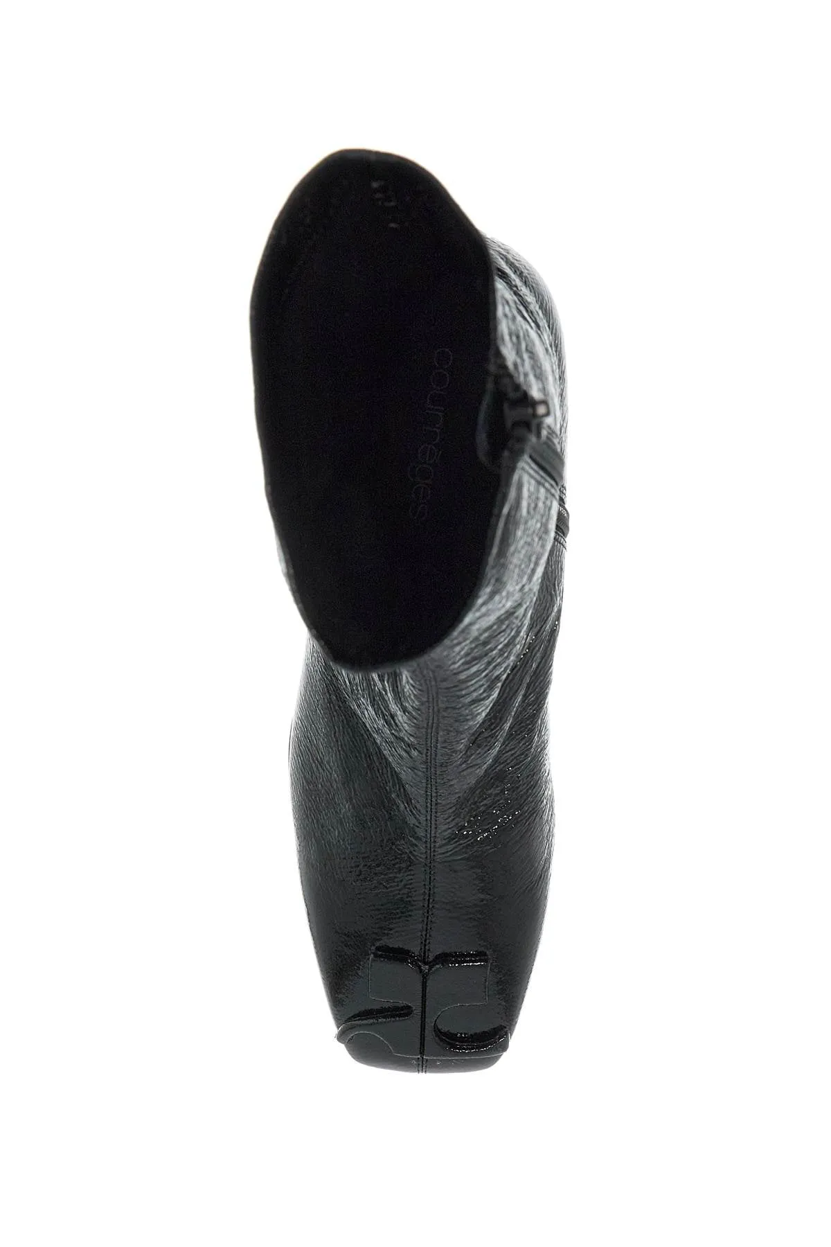 Courreges Women's Stretch Vinyl Ankle Boots