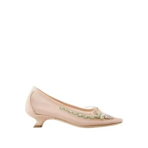 Court Shoes - Mesh - Nude