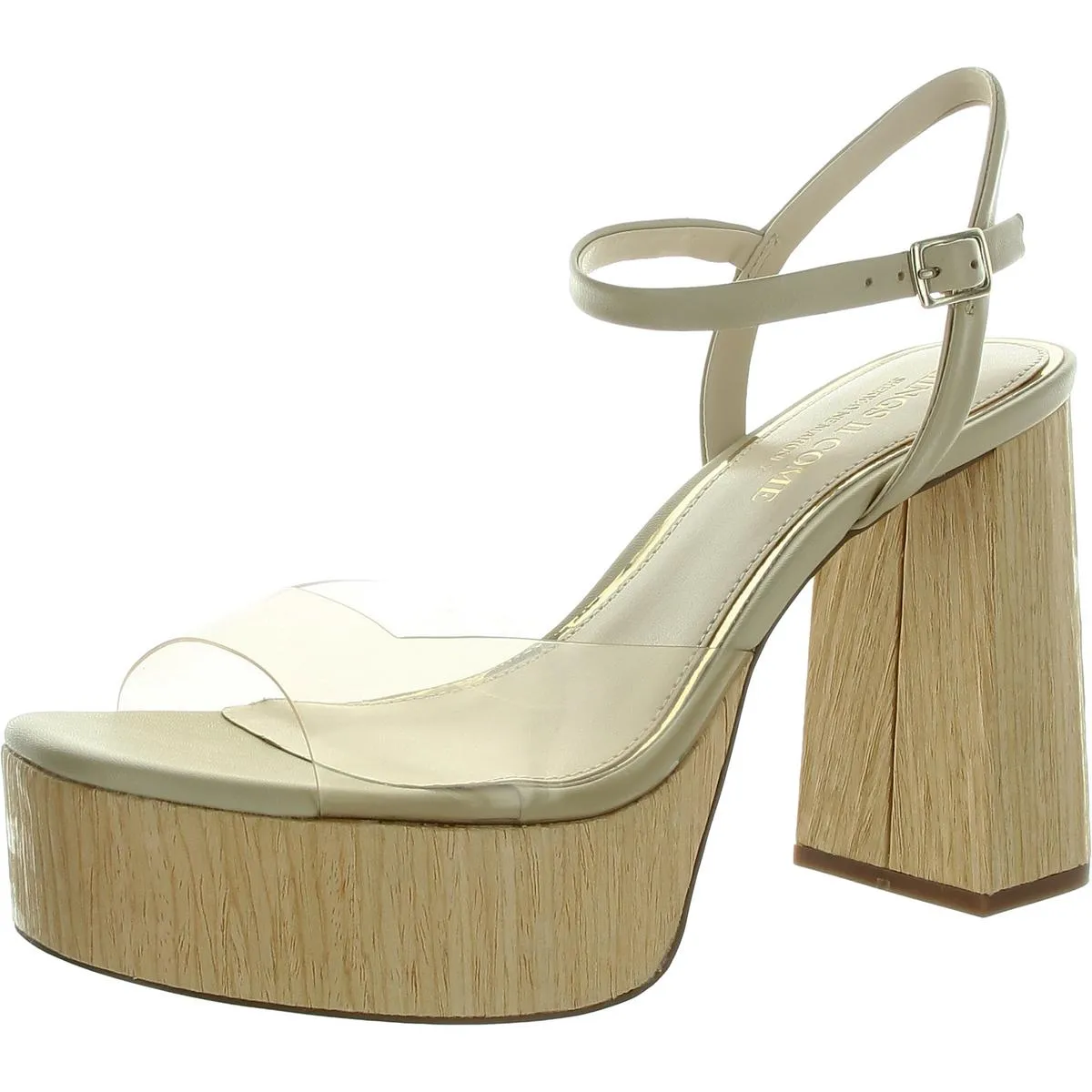 DACEYWOOD Womens Block Heel Leather Block Heels