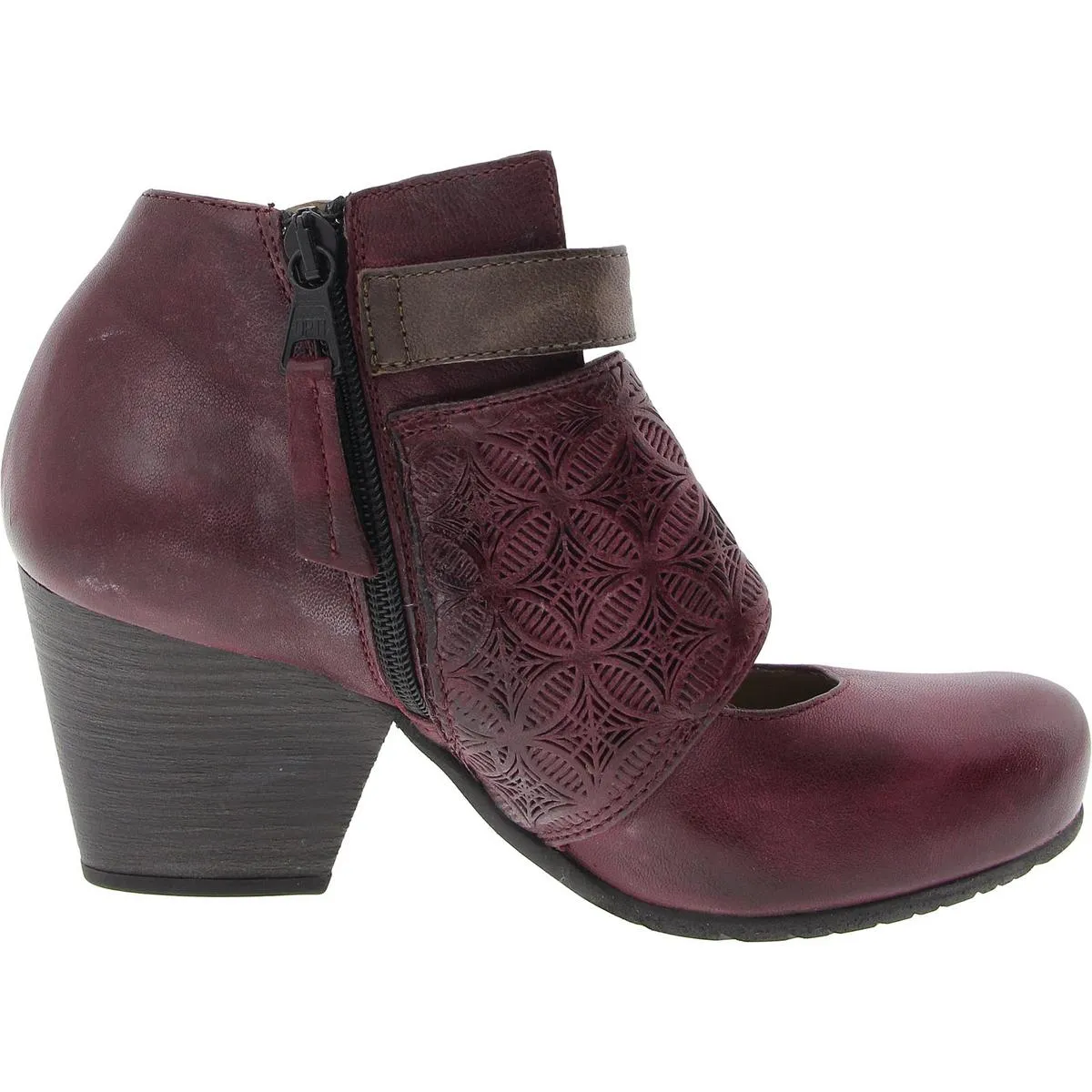 Dale Womens Faux Leather Cut-out Ankle Boots