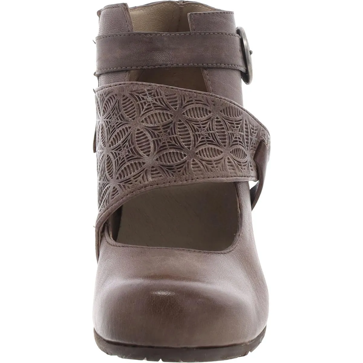 Dale Womens Faux Leather Cut-out Ankle Boots