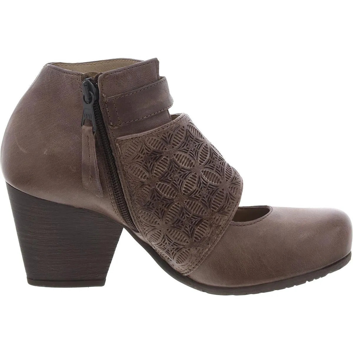 Dale Womens Faux Leather Cut-out Ankle Boots