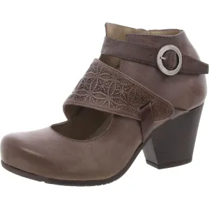 Dale Womens Faux Leather Cut-out Ankle Boots