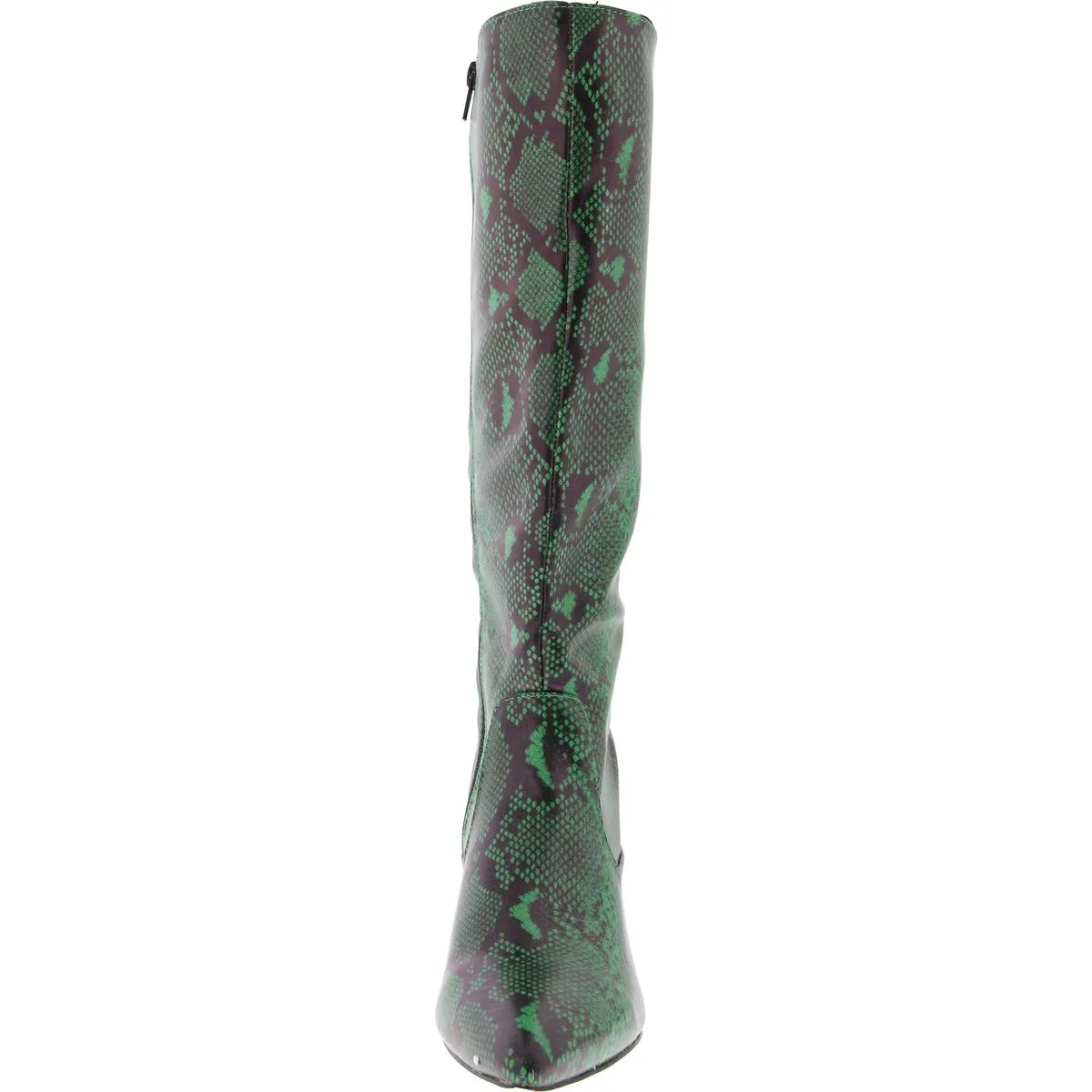 DARCY Womens Faux Leather Kitten heel Knee-High Boots