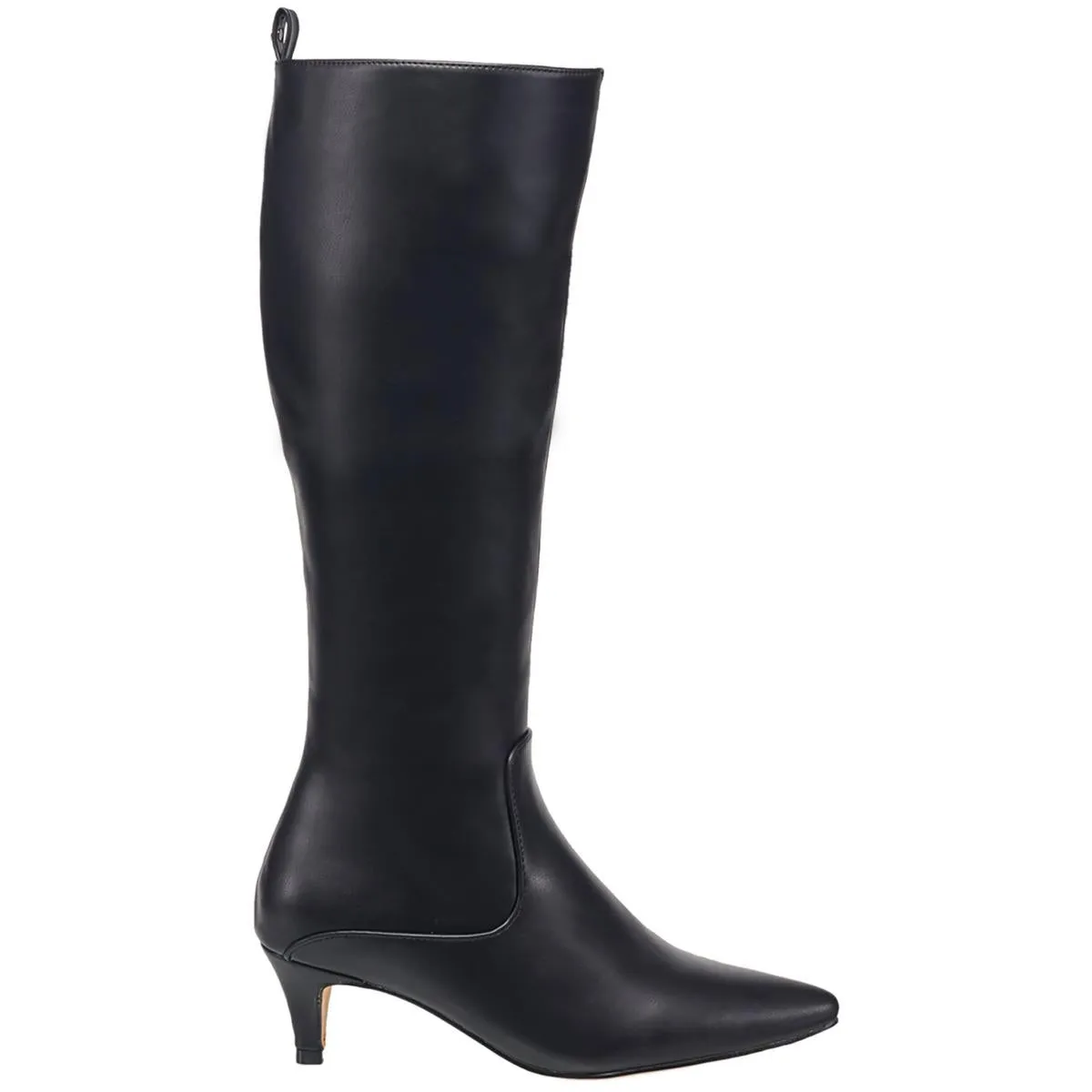 DARCY Womens Faux Leather Kitten heel Knee-High Boots