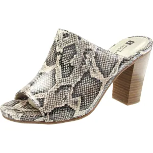 Datenight Womens Cork Stacked Heel Mules