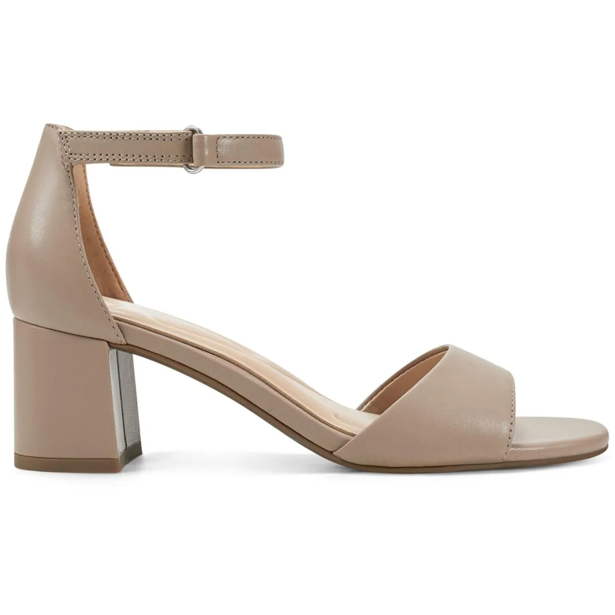 DAVEN Womens Leather Open Toe Pumps