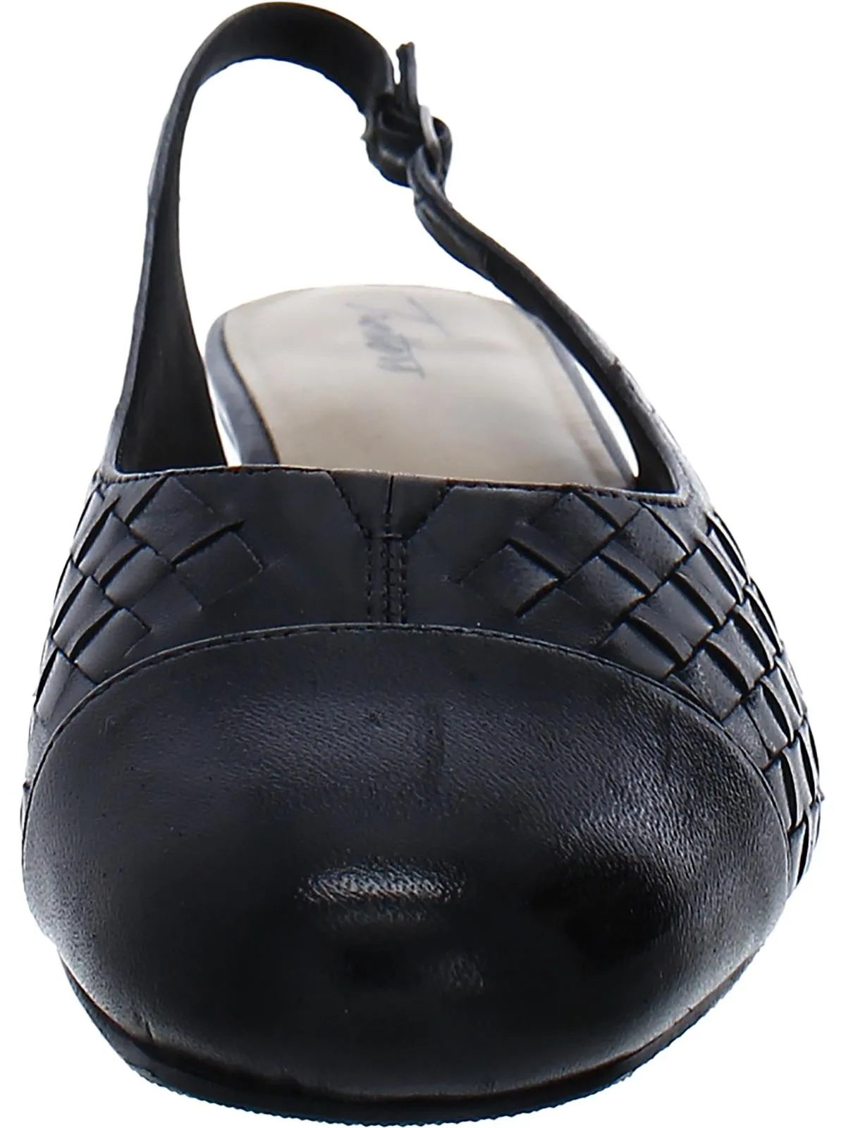 Dea Womens Toe Cap Block Heel Slingback Heels