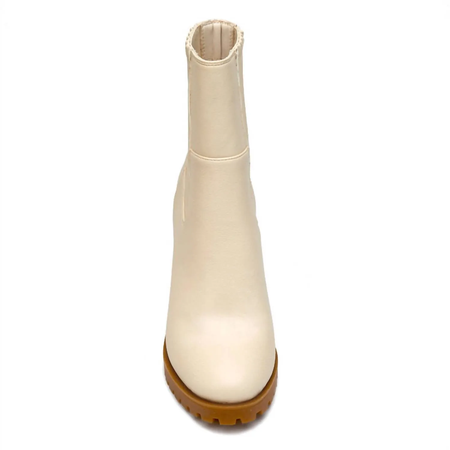 Dean Heeled Boots In Ivory