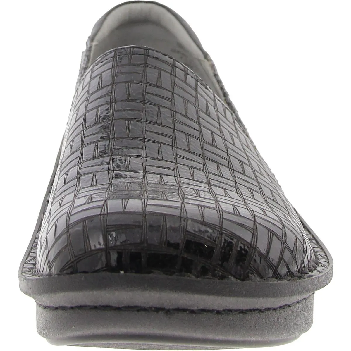 Debra Womens Padded Insole Leather Slip-On Shoes