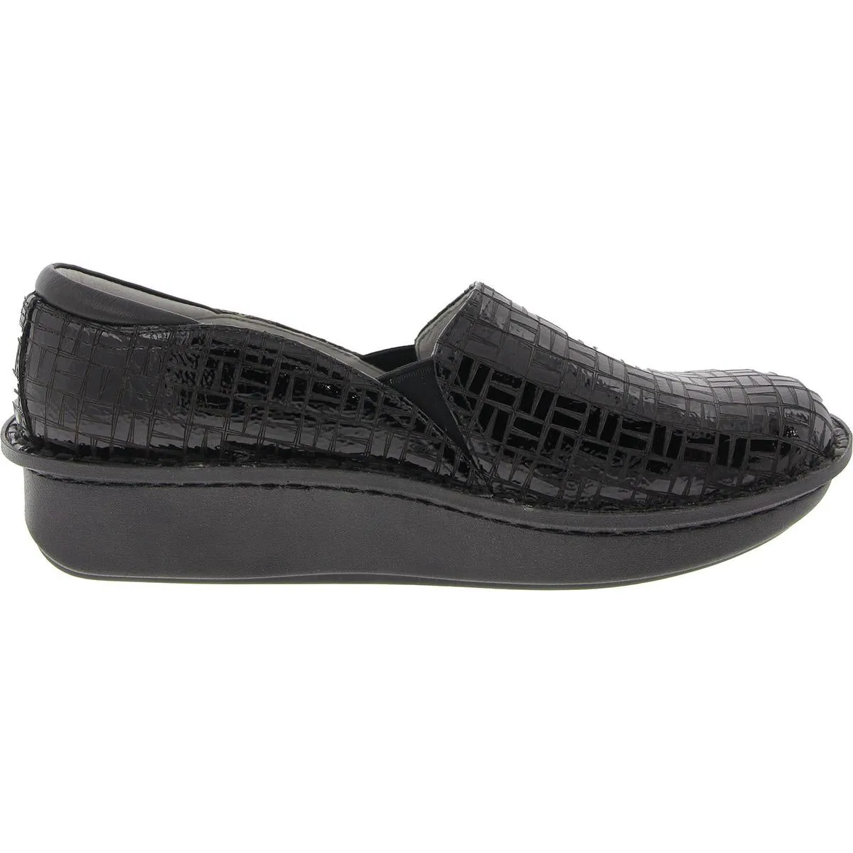 Debra Womens Padded Insole Leather Slip-On Shoes