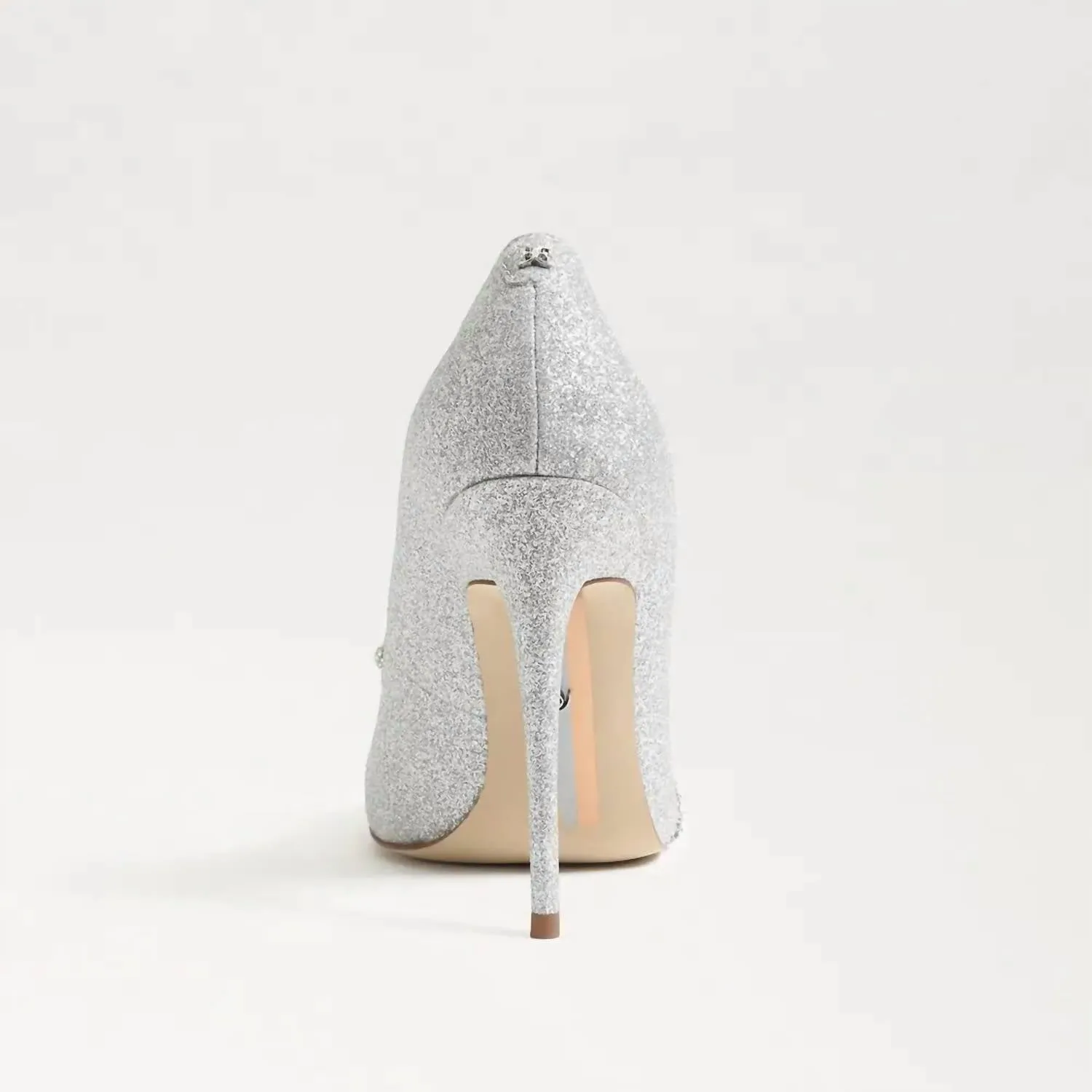 Deela Pointed Toe Heel In Soft Silver