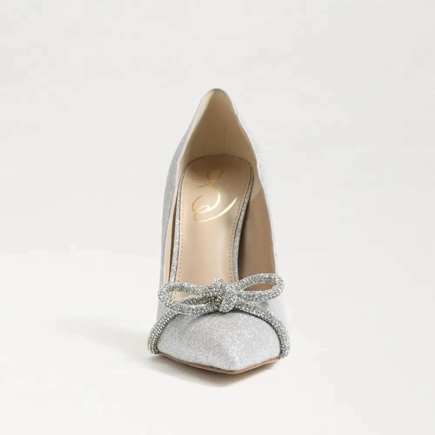 Deela Pointed Toe Heel In Soft Silver