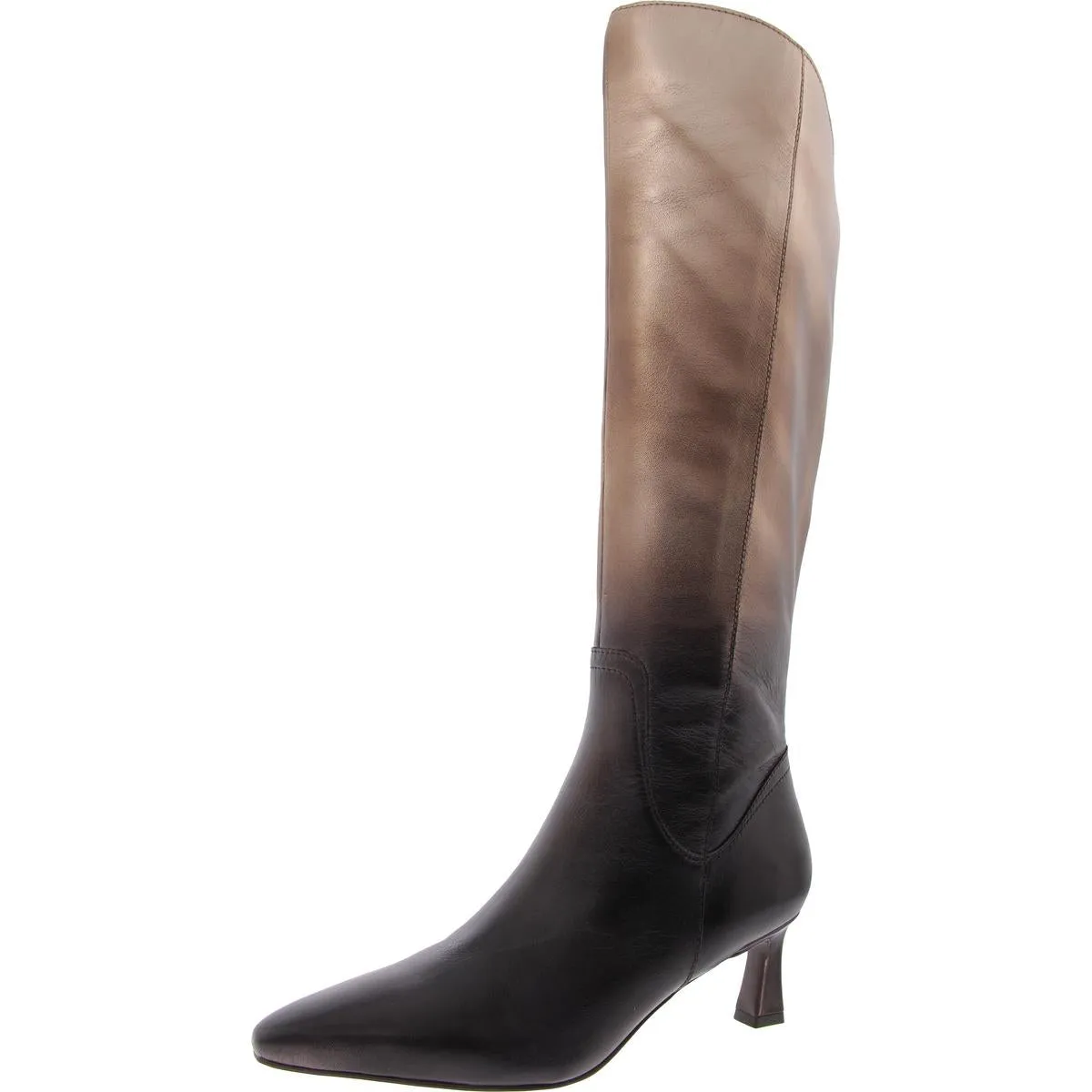 Deesha Ombre Womens Metallic Leather Knee-High Boots