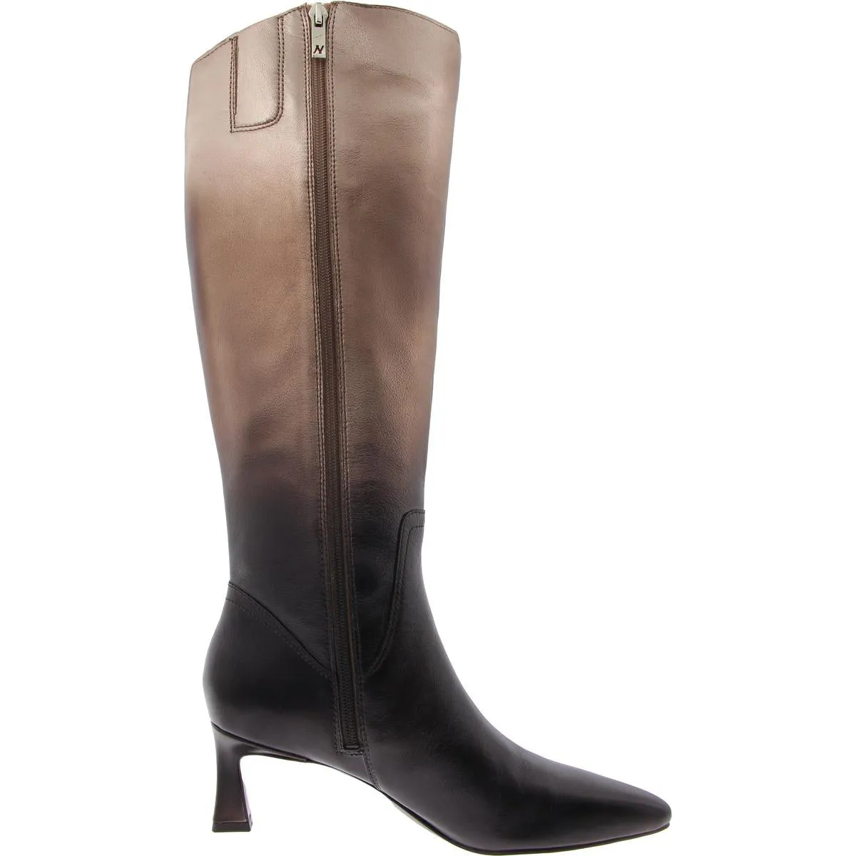Deesha Ombre Womens Metallic Leather Knee-High Boots