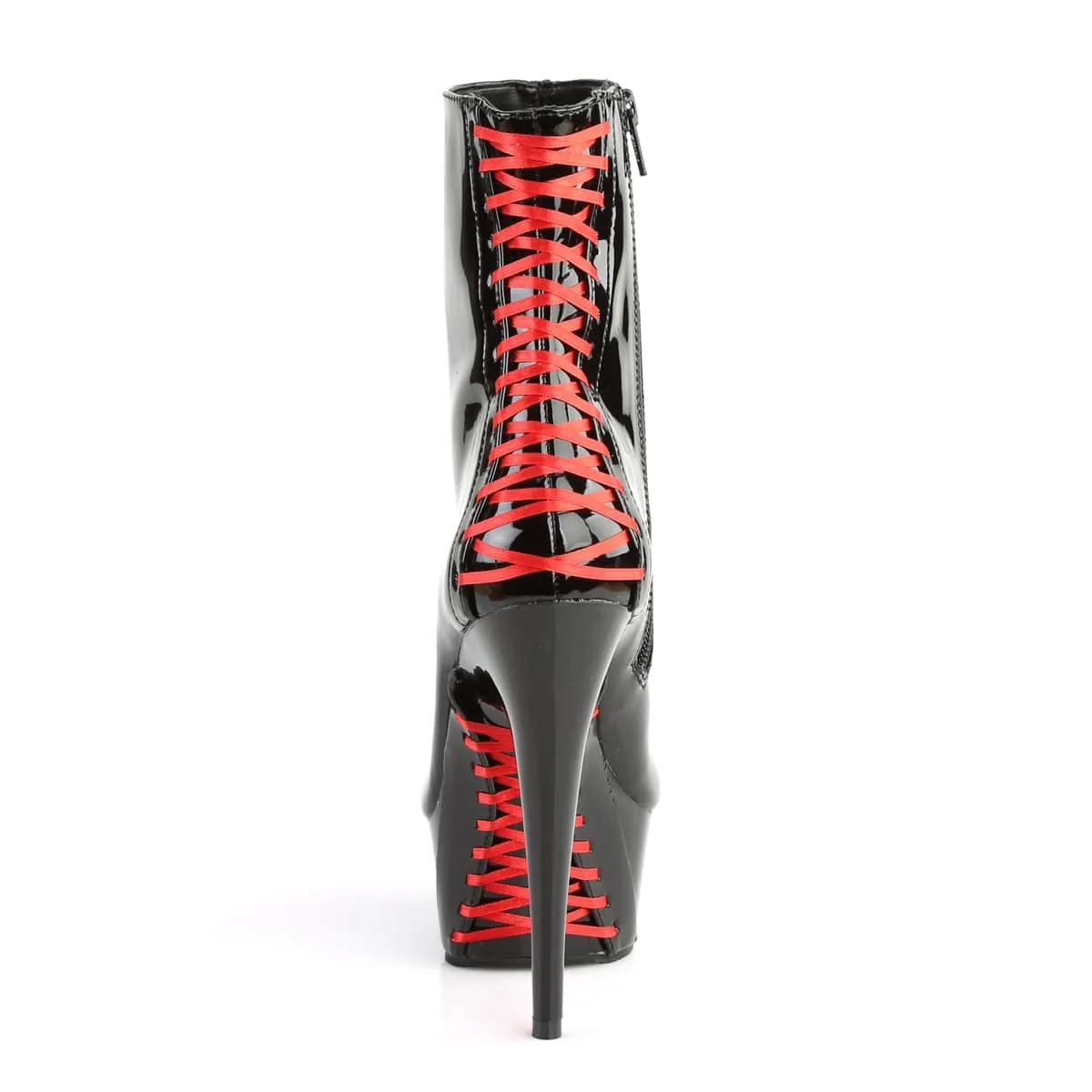 DELIGHT-1010 Black Patent -Red/Black