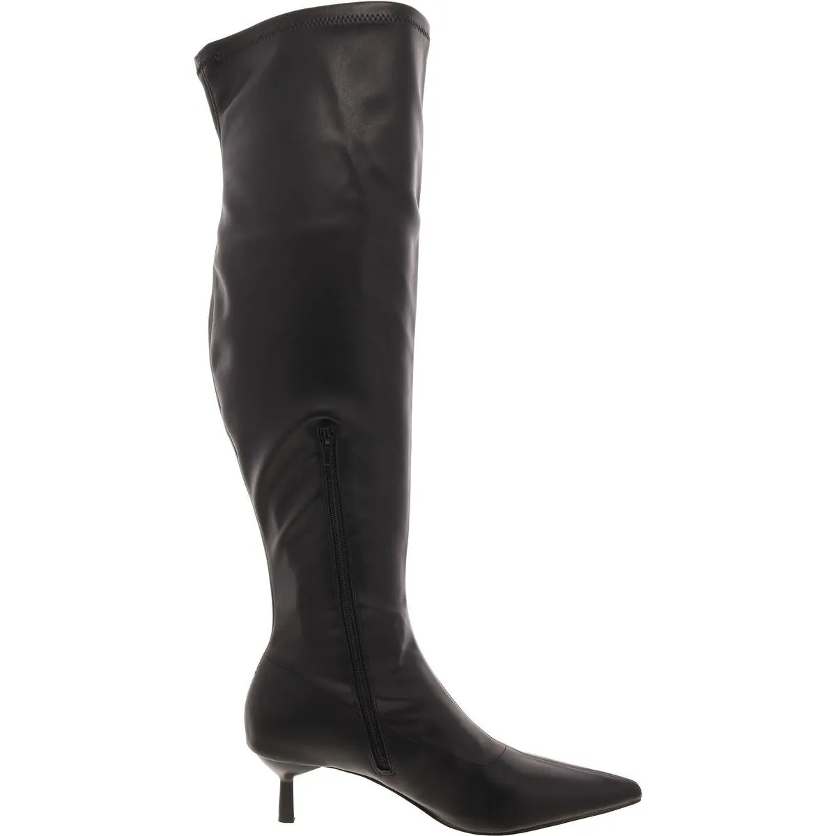 Deserai Womens Wide Calf Pointed Toe Over-The-Knee Boots