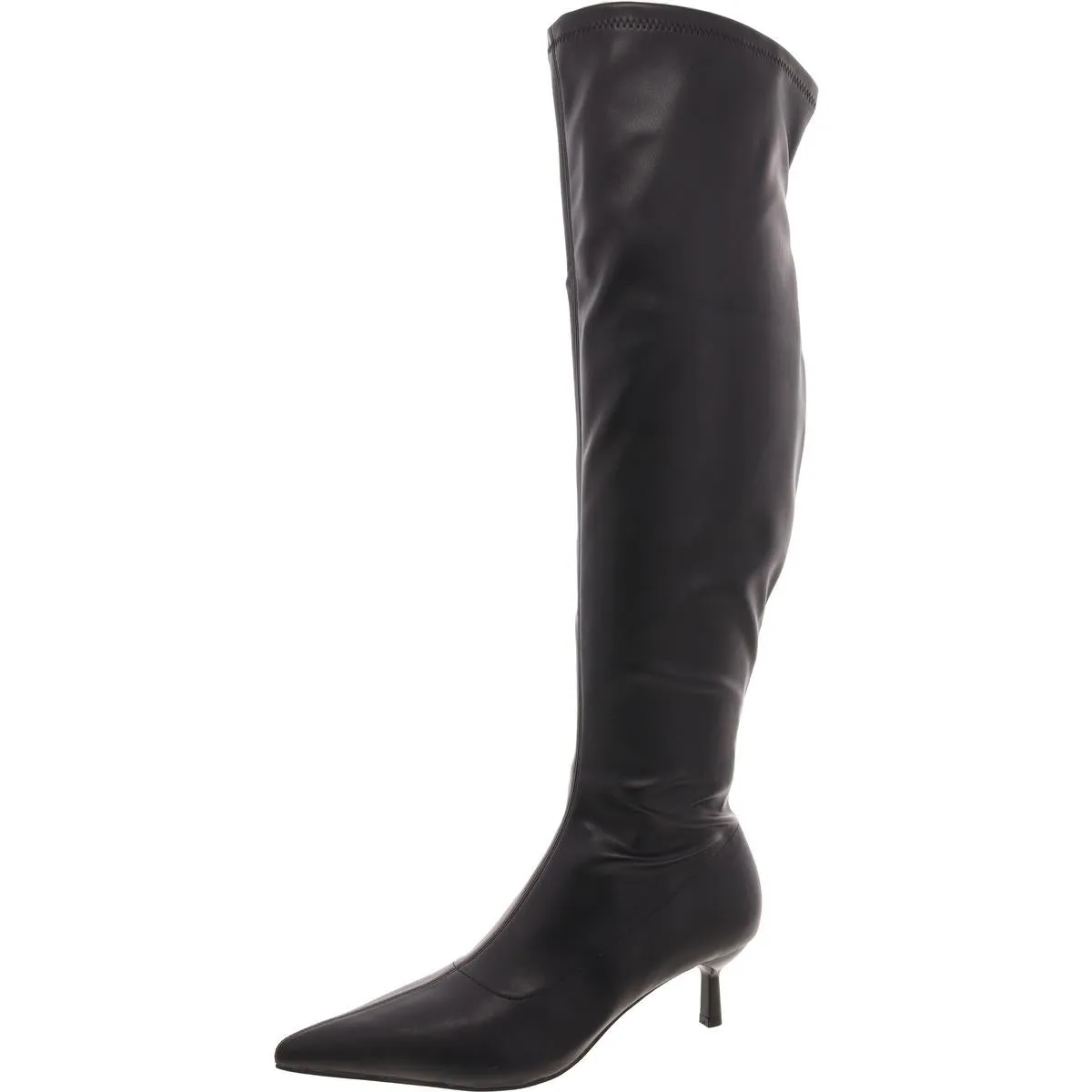 Deserai Womens Wide Calf Pointed Toe Over-The-Knee Boots