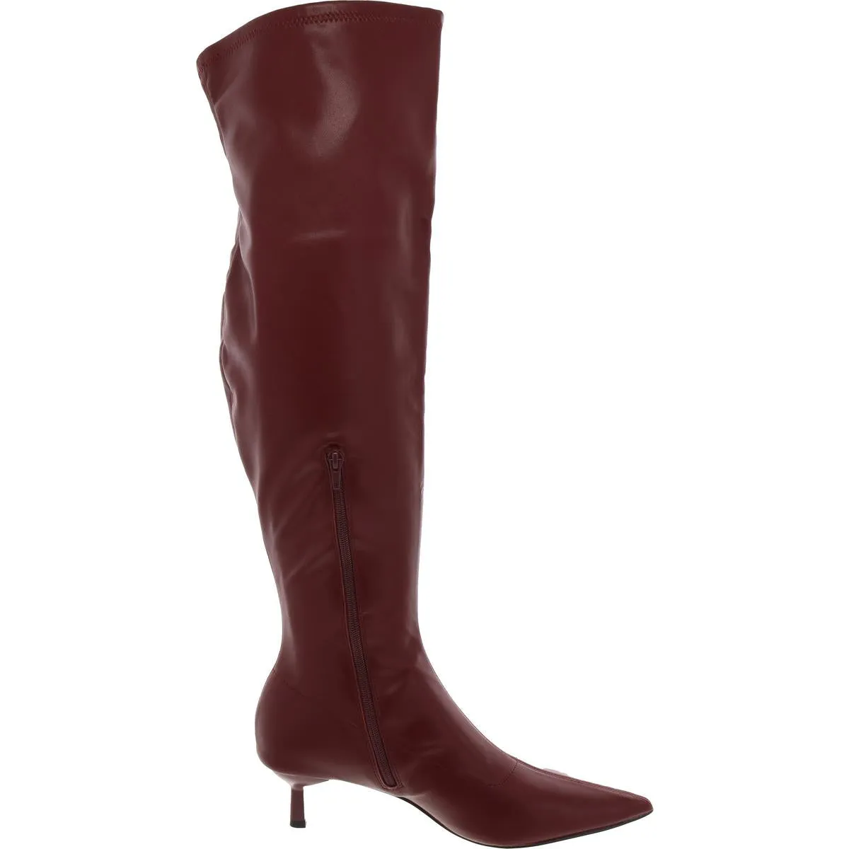 Deserai Womens Wide Calf Pointed Toe Over-The-Knee Boots