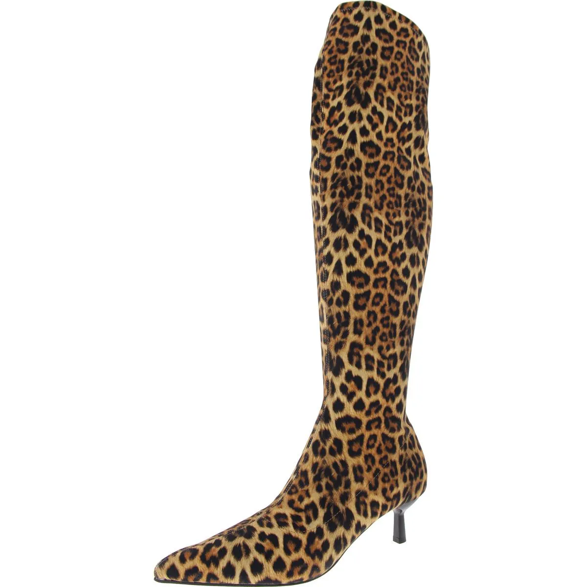 Deserai Womens Wide Calf Pointed Toe Over-The-Knee Boots