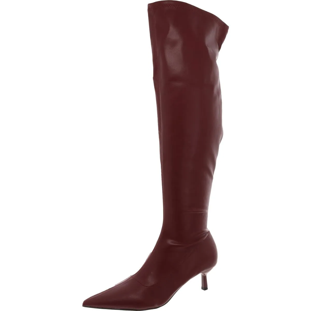 Deserai Womens Wide Calf Pointed Toe Over-The-Knee Boots