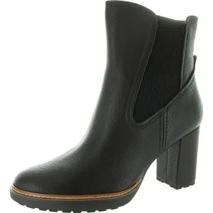 Deserve Womens Zipper Faux Leather Mid-Calf Boots
