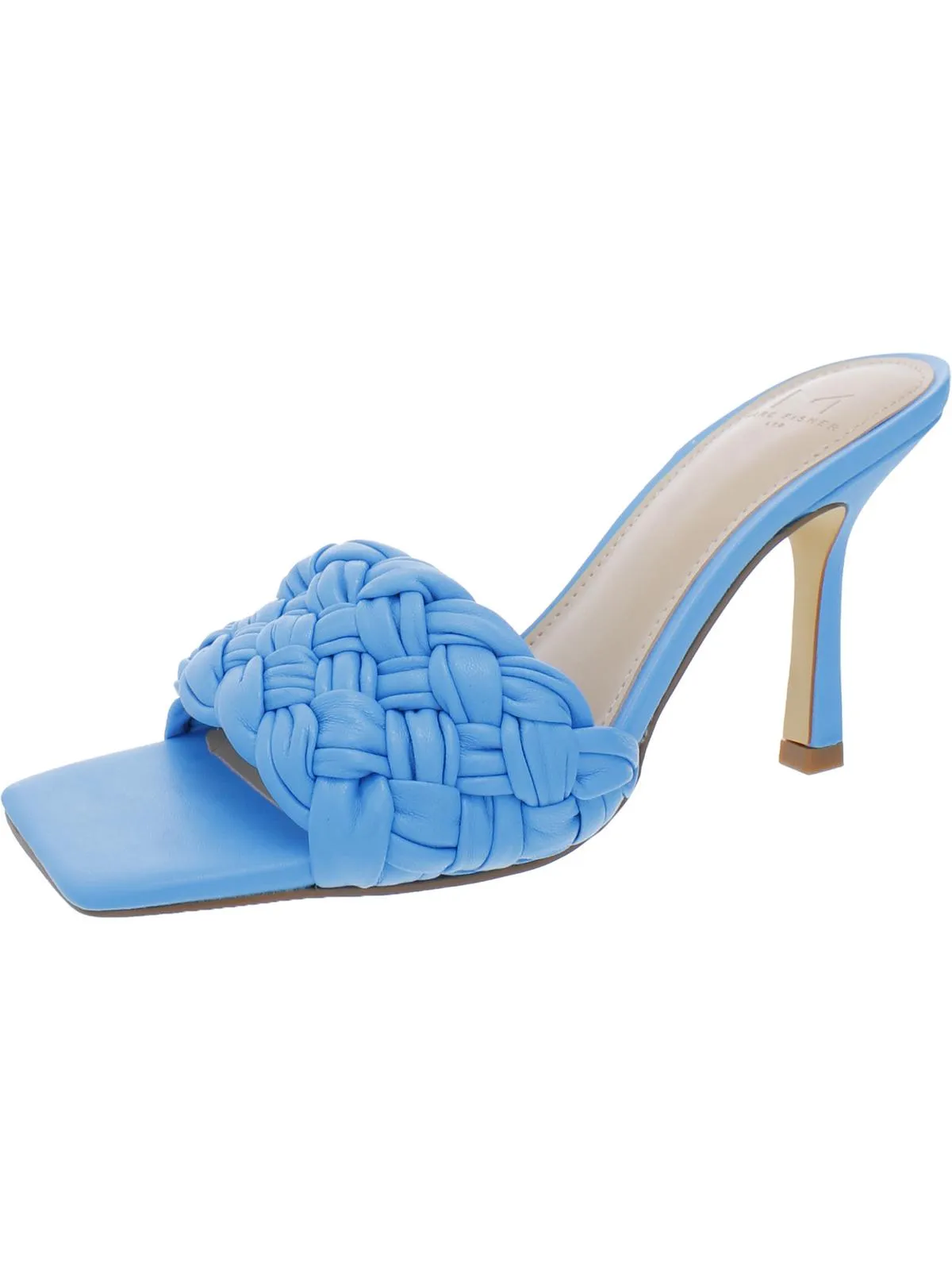 Draya Womens Leather Slip On Heels
