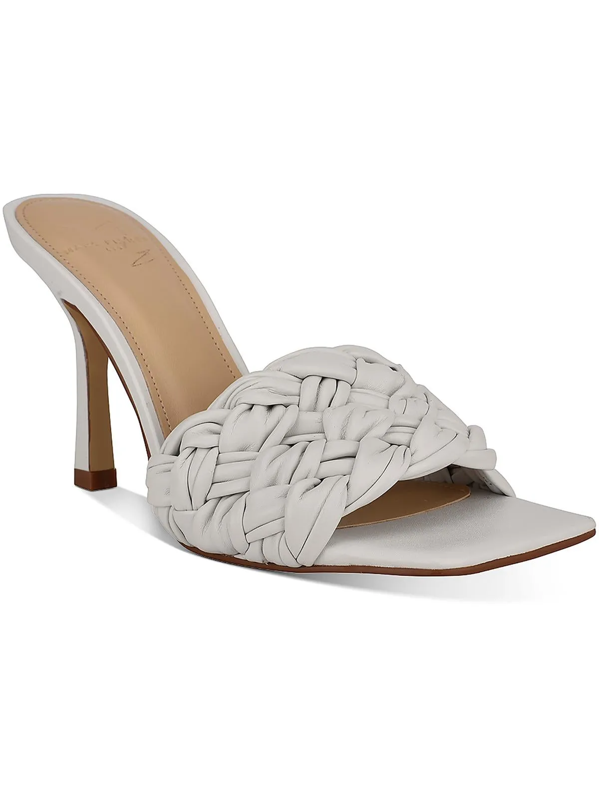 Draya Womens Leather Slip On Heels