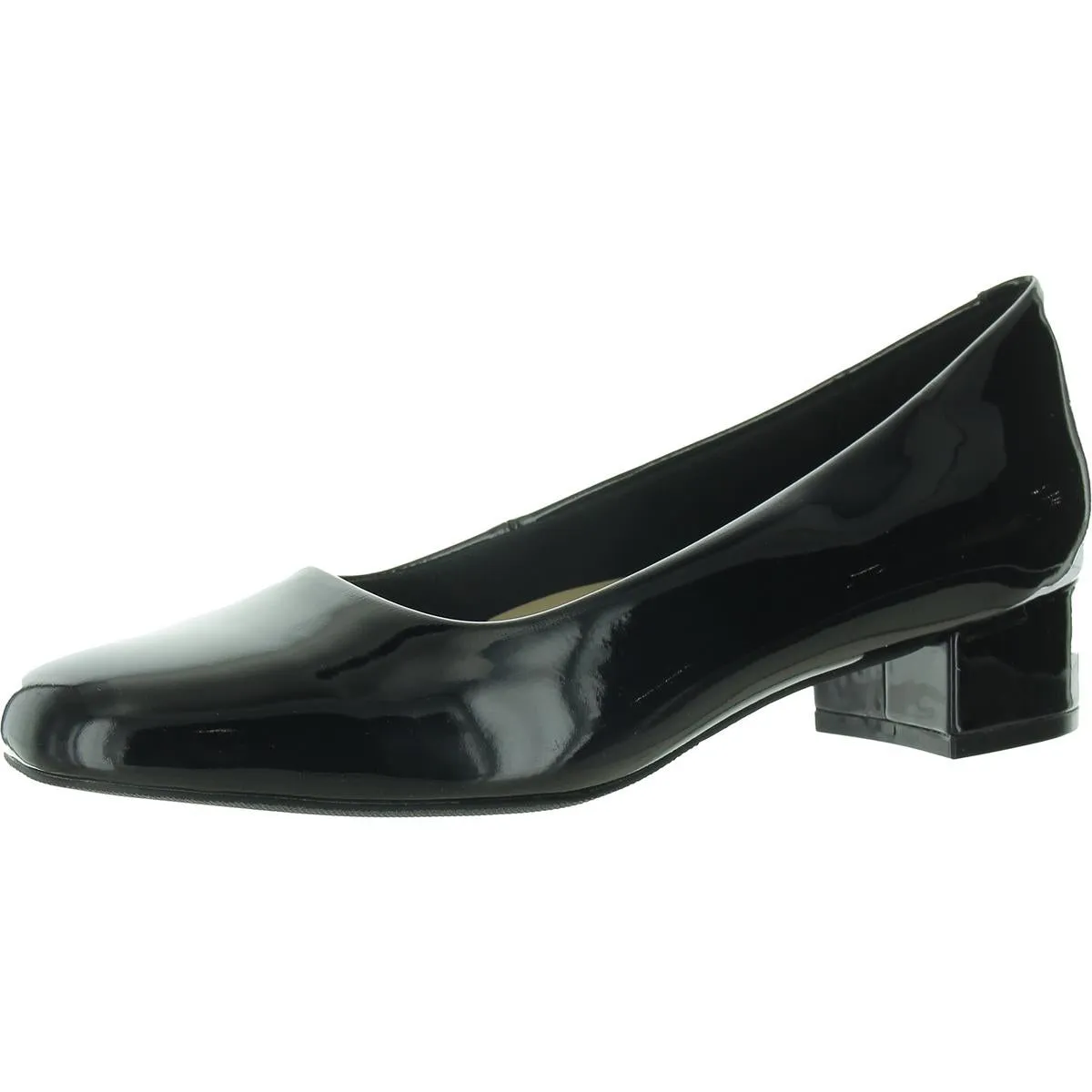 Dream Womens Leather Padded Insole Pumps