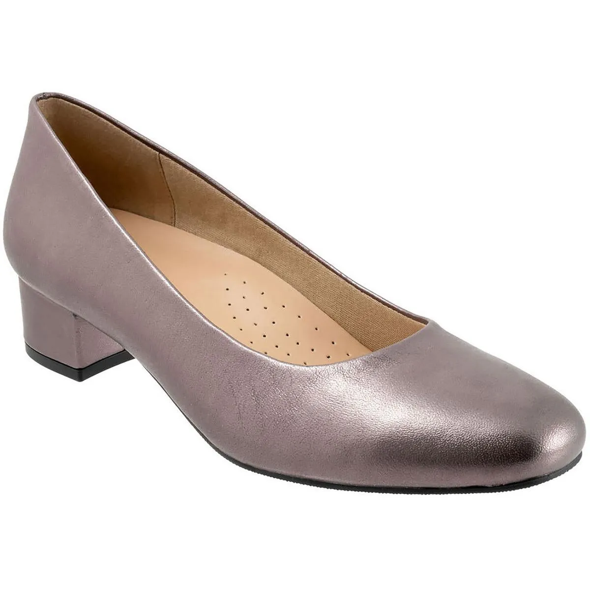 Dream Womens Leather Padded Insole Pumps