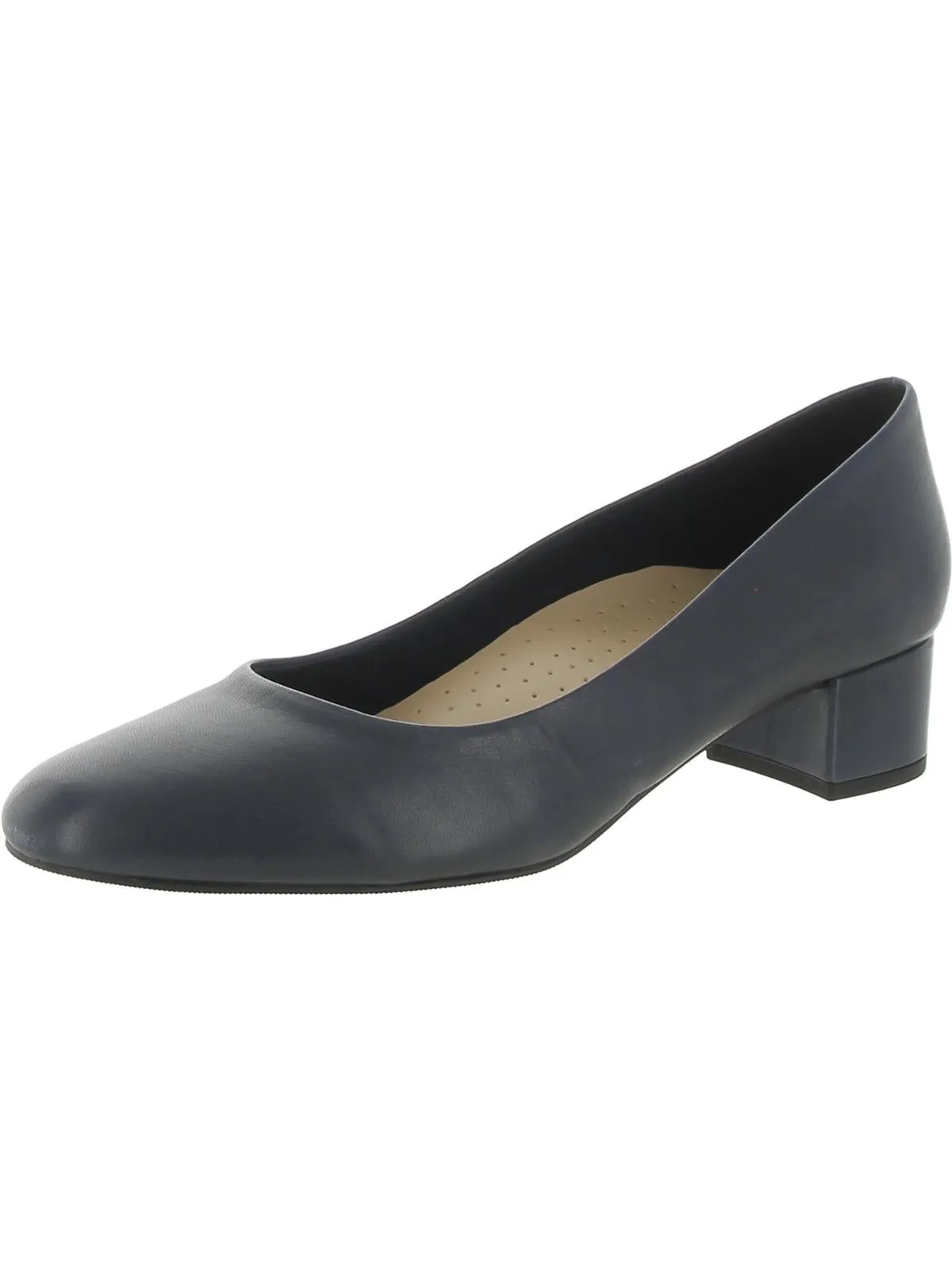 Dream Womens Leather Padded Insole Pumps